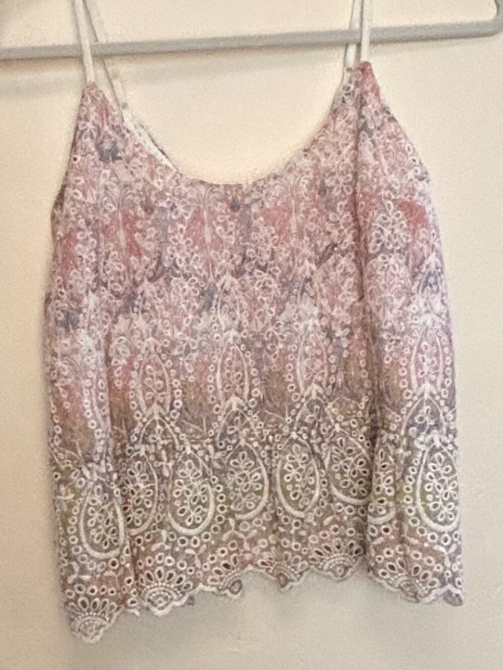 Boho top by Feather Bone pink size xs, lined, wrap style back #festival #boho
